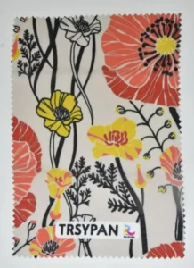 Bahan print kain tryspan